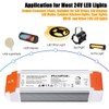 Led Driver 24V 60W, Universal 24v DC Transformer Dimmable Magnetic