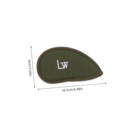 BESPORTBLE 12pcs Golf Cover Golf Iron Sleeves for Enthusiasts Golf Head Covers Reusable Numbered Golf Club Covers Golf Head Covers for Clubs Pu Golf Iron Covers Light Green Pu Leather