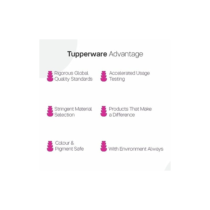 Tupperware Tropical Plastic Container Set, 230ml, Set of 4, Multicolour