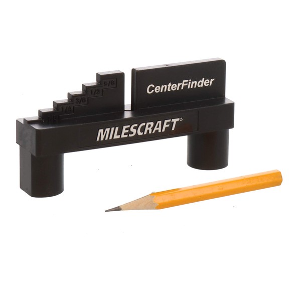 Milescraft 8408 Center Finder - Center Scriber and Offset Measuring & Marking Tool for Woodworking