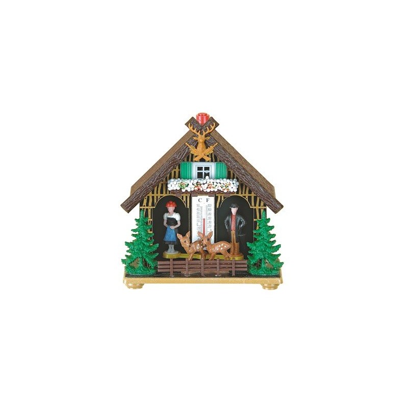 Trenkle German Black Forest Weather House Made of Plastic, Weatherproof