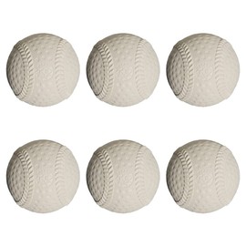 Catch Ball, Handball, Triangle Base, Baseball Game, Ball, KS Fluffy Ball, N, White, Soft Ball Type, 6 Pieces