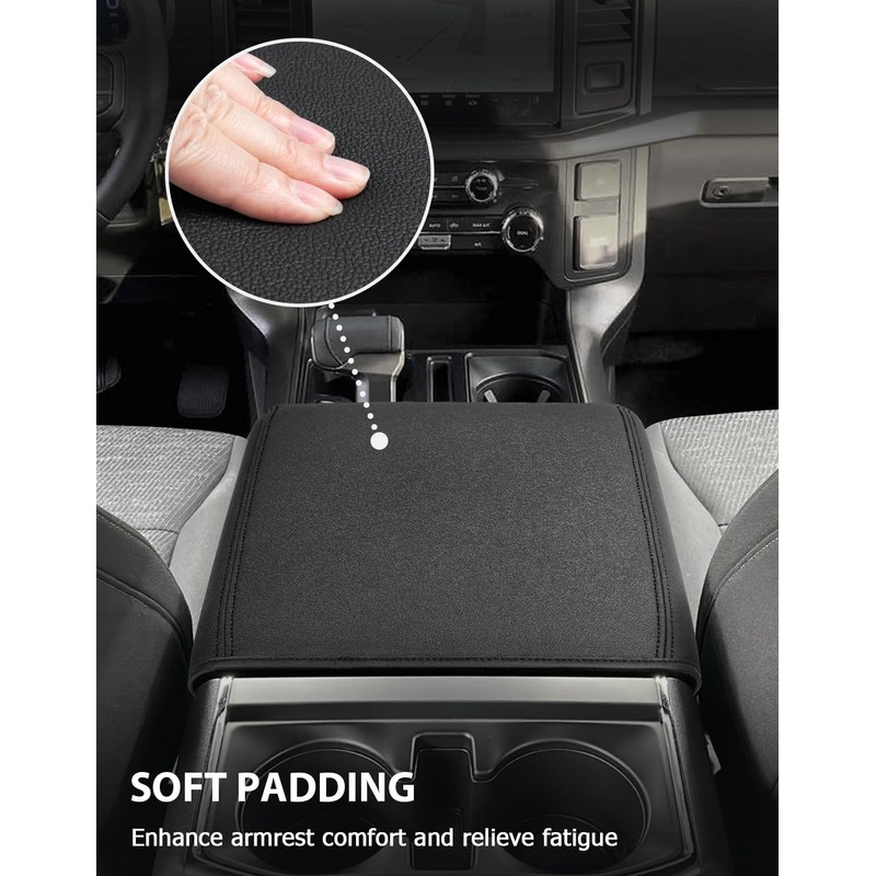 Eaglecover Center Console Cover for 2021-2026 Ford F150 Accessories, Vinyl