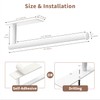 Paper Towel Holder Under Cabinet - 2 Pack Matte White,