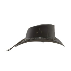 Black Jungle Aramac Leather Cowboy Hat Australia Hat, brown