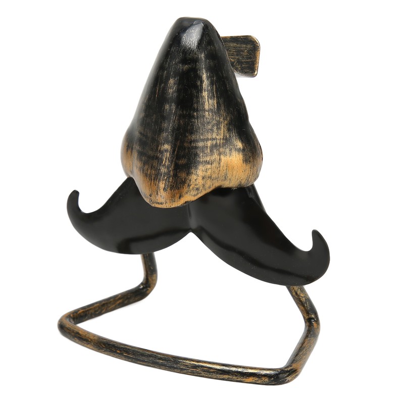 Nose Shaped Eyeglasses Holder Iron Nose and Mustache Shaped Eye