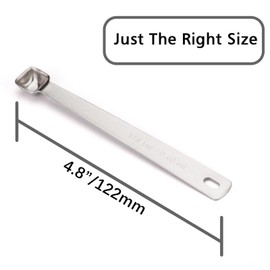BERYLER 1PCS 1/8 Teaspoon(1/8tsp, 0.6ml) Single Tiny Measuring Spoon, Small Individual Stainless Steel Measure Spoons Only