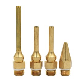 Bestgle Pure Copper Hot Melt Glue Gun Nozzle, Glue Gun Nozzles Replacement Kit Copper Tip Tool Accessories for Hot Melting Glue Gun Electric Heat Tools, Luxury Set, 4 Pack