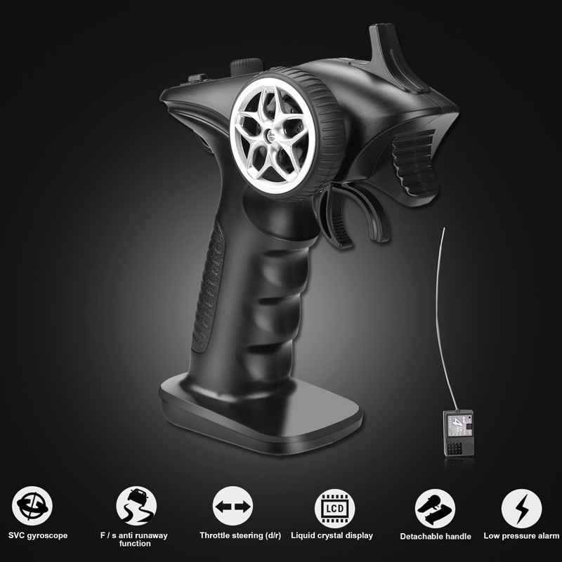 2.4GHz Remote Control Digital Transmitter Receiver for 1/8 1/10 1/16