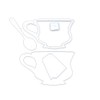 KSCRAFT Tea Cup Shaker Metal Cutting Dies Stencils for DIY