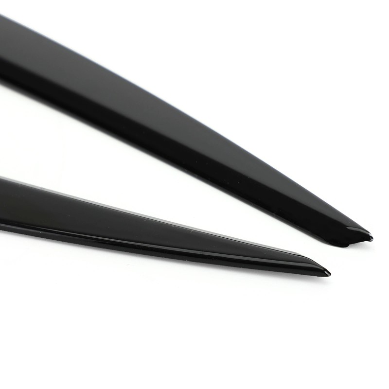Front Headlight Eyelid Eyebrow Cover Trim Black For VW Golf
