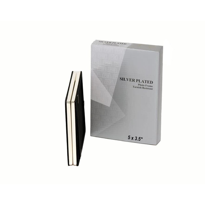 5 X 3.5-inch Silver Flat Edge DOUBLE LANDSCAPE Photo Frames