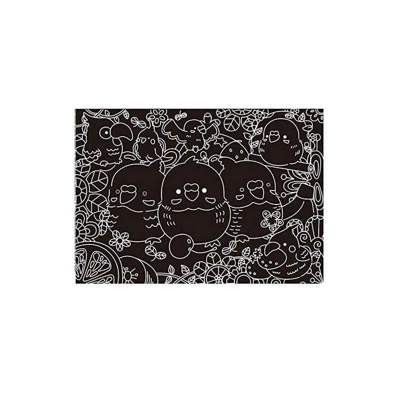 Japan Pearl Processing Scratch Art Animal Dream with Scratch Pen