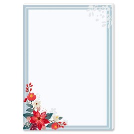 Notepads, writing pads autumn branches DIN A6 format A6