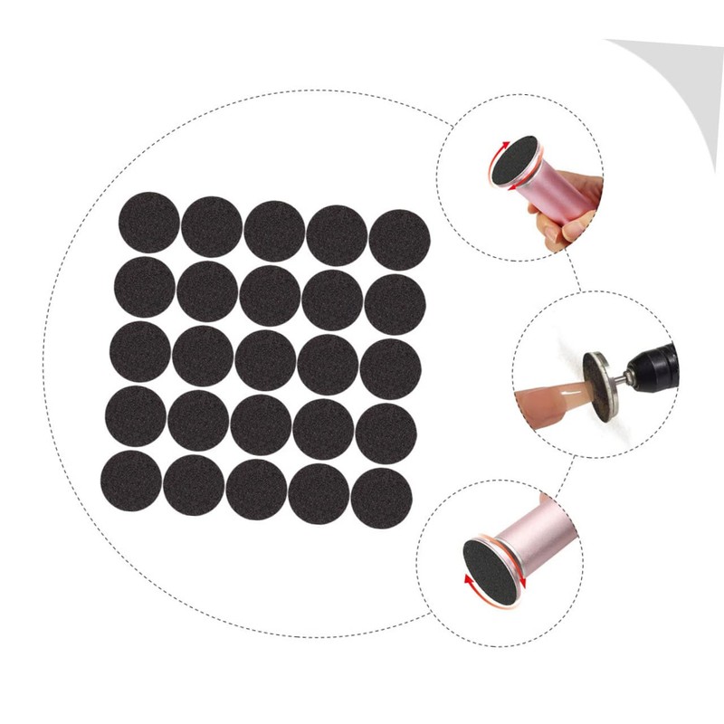 BIUDECO 1bag Electric Nail File Sanding Pads Exfoliating Grinding Discs