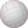 StickerTalk Volleyball Vinyl Sticker, 3 inches by 3 inches