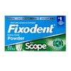Fixodent Denture Adhesive Powder, Extra Strong, Plus Scope, Strong, Long