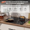 Karienvir 24 Inch Electric Cooktop Built in Electric Stove Top,