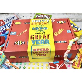 RETRO CANDY YUM ~ 1970 54th Birthday Gifts for 54 Year Old Women and Men Nostalgic 1970s Candy Gift Mix from Childhood Born 1970 Jr