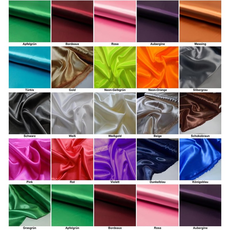 D343 Fabric Book Beautiful Polyester Satin Fabric Material Fabric per