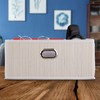 Relaxdays Bamboo Storage Basket, Bathroom & Bedroom Organiser, Square, Low