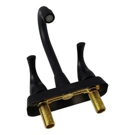 Llave Mezcladora Maxims JM40001N Negra Para Lavabo Cuerpo Metálico Presión Baja 1/4 De Vuelta Diseño Moderno Montaje Sencillo Grifo De Baño Elegante Resistente Y Duradero
