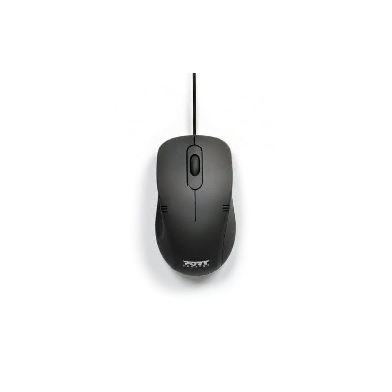 Port Connect Wired Mouse PC USB-A Ambidextrous Pro Black