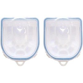 Cuenco para Remojar Uñas de Pp Azul 2 Piezas para Manos y Uñas Softening Cuticles, Polishing Nails, Removing False Nails, Home Use, Beauty Salon