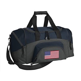 SMALL American Flag Gym Bag Deluxe USA Flag Travel Duffel Bag