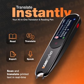 Scanmarker Pal - Translation Pen & Reading Pen for Language Learners, Dyslexia & Learning Difficulties | Translator Pen for 100+ Languages