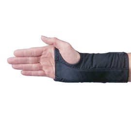 Rolyan - 79274 D-Ring Right Wrist Brace, Size Small Fits Wrists 5.75"-6.5", 6.5" Regular Length Support, Black Brace with Straps and D-Ring Connectors to Secure and Stabilize Hands and Wrists