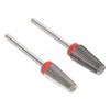 Nail Manicure Drill Bit, 2pcs Nail Polishing Drill Bit Tungsten