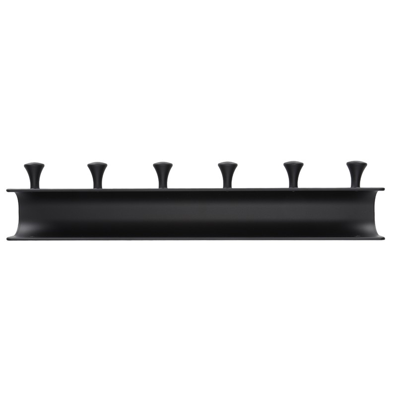 Wall Mounted Hook Space Aluminum Wall Clothes Pegs with 6