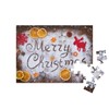 puzzleYOU: Jigsaw Puzzle 48 Piece Merry Christmas: Text from Flour