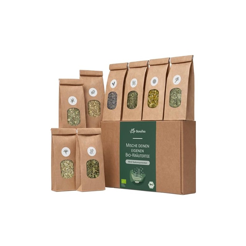 Tea Yourself Mixing Set Gift with Herbs - Organic Herbal