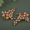 Lenjicons Elegant Pearls Hair Clips Rhinestone Pearls Hair Barrettes Women