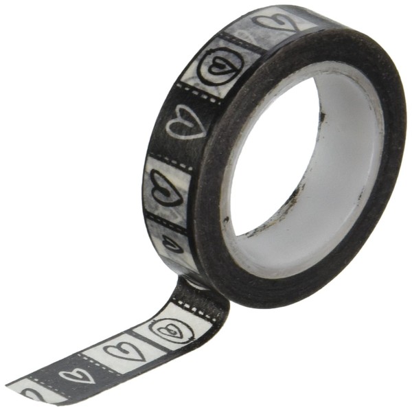 Adorn-It 23081 Documented Faith 10 yd Washi Tape, 5", Heart
