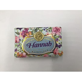 Hannah - Gift Soap Bar For Her Birthday Rose Scent Mum Grandmother Cleanser Lather Present Girl