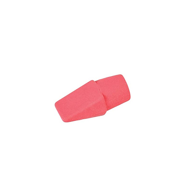 Dixon Pencil Top Cap Erasers, Pink, 144-Count (34500)