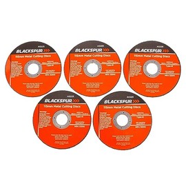 Blackspur 5x 115mm x 1.2mm (4.5'') Metal Cutting Discs - Thin Angle Grinder Grinding Tool Drill Cutter Wheel Blades