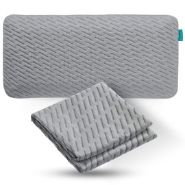 BLISSBURY Stomach Sleeping Pillow CASE (King, Gray)…