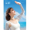 Active Sun Protection Cooling Crop Shrug with Arm Sleeves for