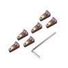 Alnicov Electric Bass Guitar Headless String Nut Set，with 1 Wrench