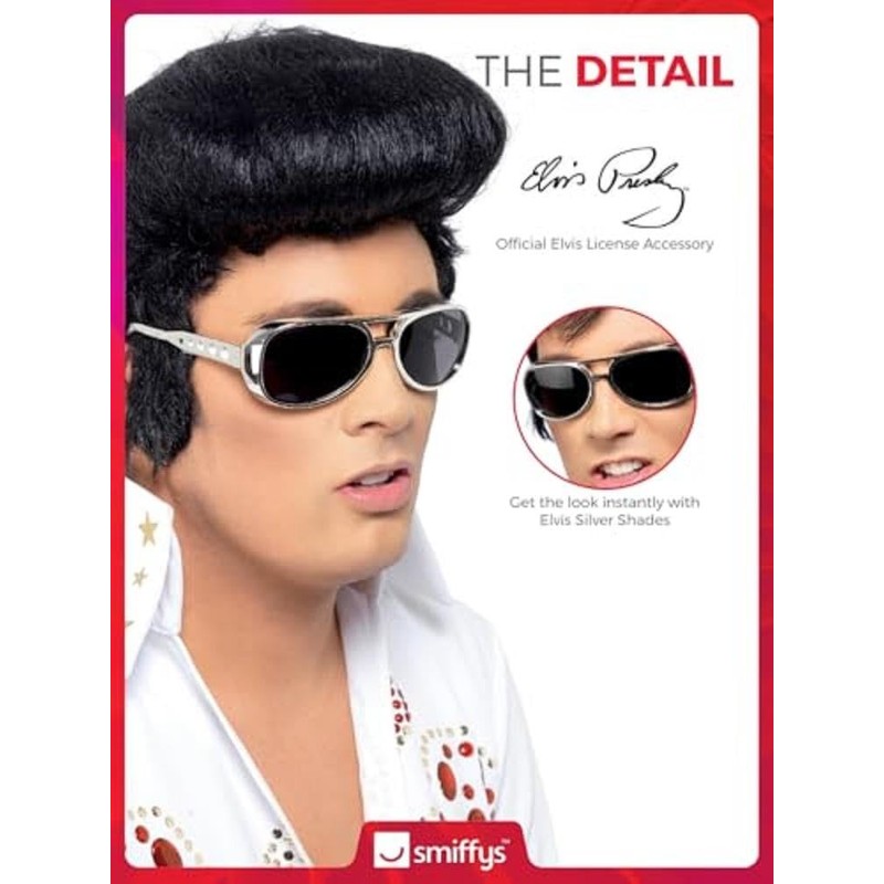 Elvis Glasses Silver