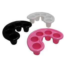 FOONEE Nail Art Tips Soak Bowl Tray Manicure Soaking Remover Tool (Pink White Black,Set of 3) by FOONEE