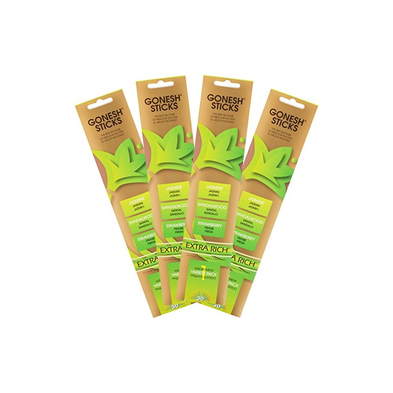 Gonesh Extra Rich Variety #1 Incense - 4 Pack
