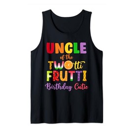 Uncle Of the Twotti Frutti Auntie 2nd Birthday Party Fruit Tank Top