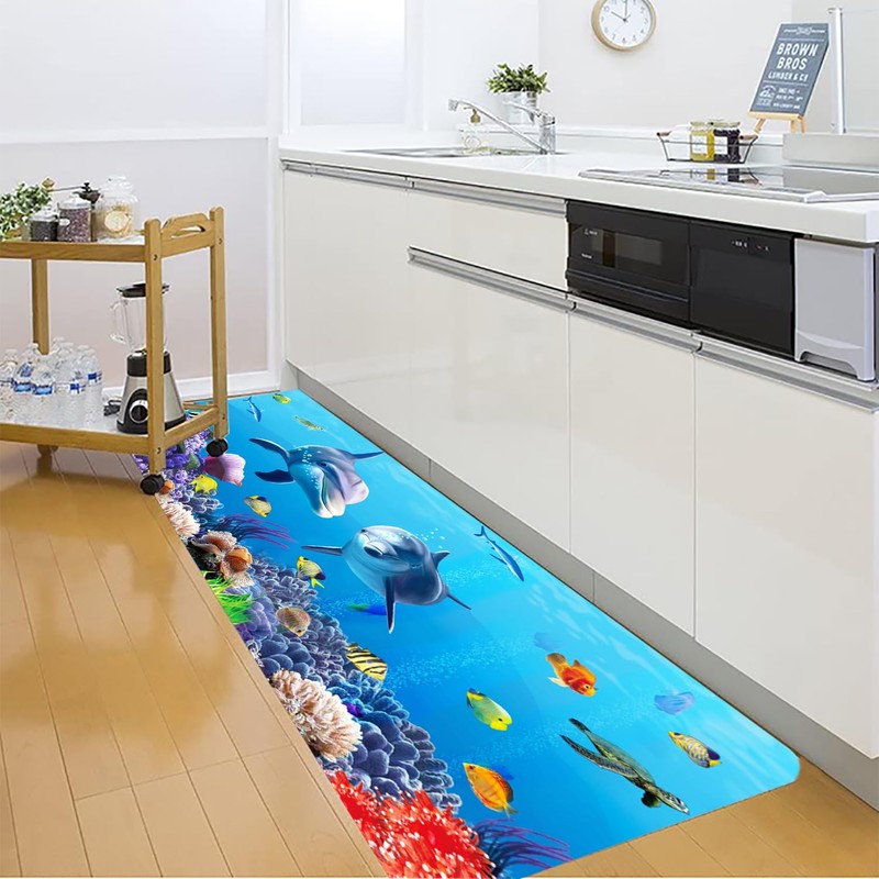LYFANS Bathroom Uses Absorbent Non Slip Bath Mats, Kitchen Floor