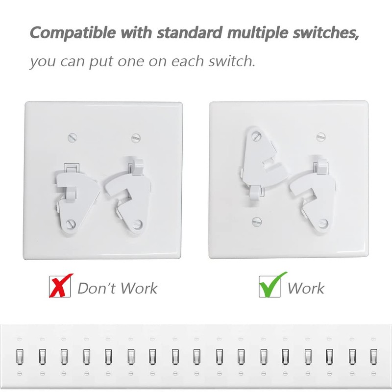 Toggle Light Switch Guard, ILIVABLE Child Proof Switch Plate Cover