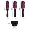 6 Pcs Round Hair Brush Set Detachable Ergonomic Handle Soft